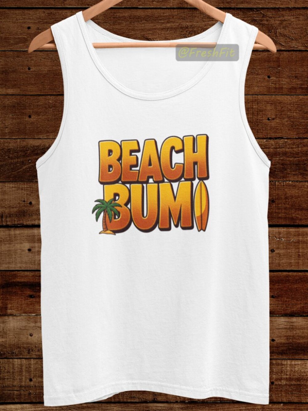 🆕Beach Bum White Tank Top